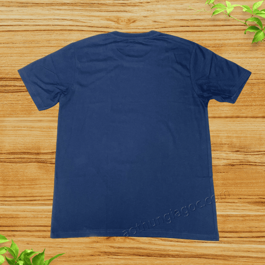 Áo Thun Cotton 2 Chiều 65/35 Màu Xanh Đen